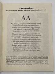 AA Grapevine - EGO - September 1970 Recovery Collectibles