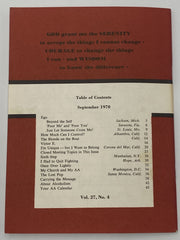 AA Grapevine - EGO - September 1970 Recovery Collectibles