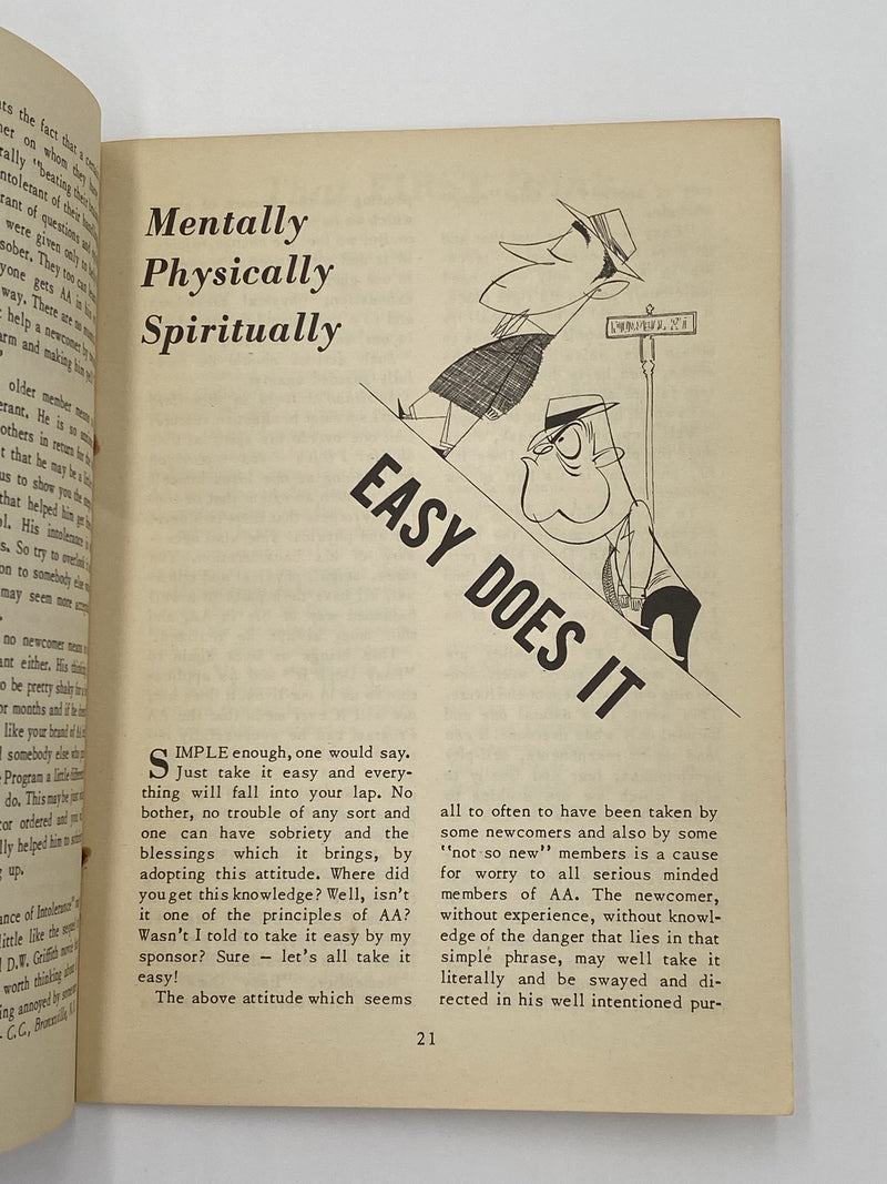 AA Grapevine - Easy Does It - July 1951 Recovery Collectibles