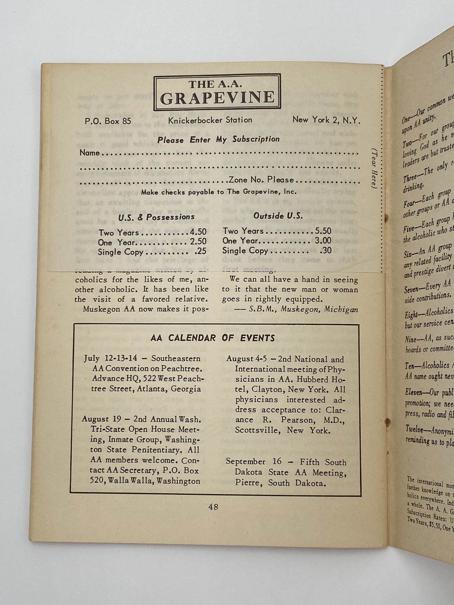 AA Grapevine - Easy Does It - July 1951 — Recovery Collectibles