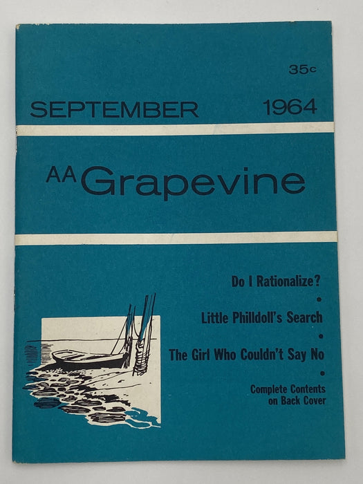 AA Grapevine - Faith Regained - September 1964 Recovery Collectibles