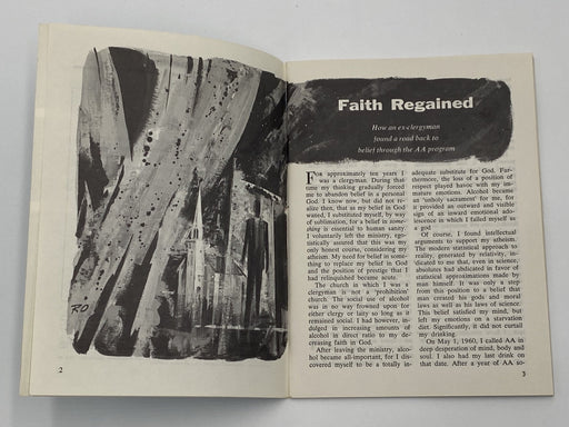 AA Grapevine - Faith Regained - September 1964 Recovery Collectibles
