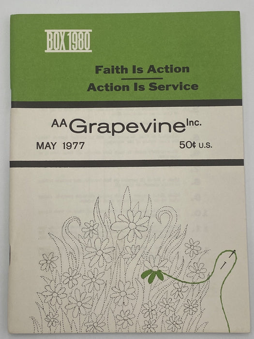 AA Grapevine - Faith is Action - May 1977 Recovery Collectibles