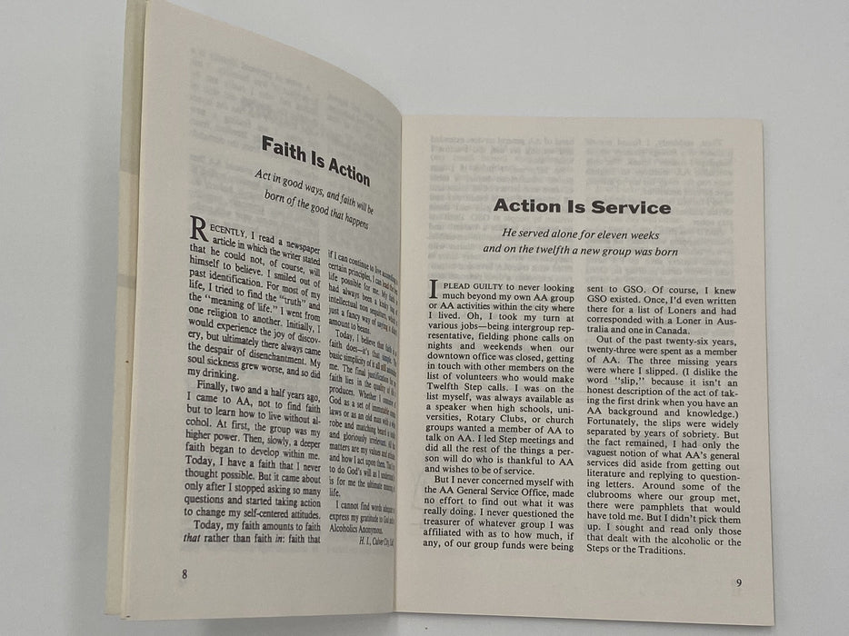 AA Grapevine - Faith is Action - May 1977 Recovery Collectibles