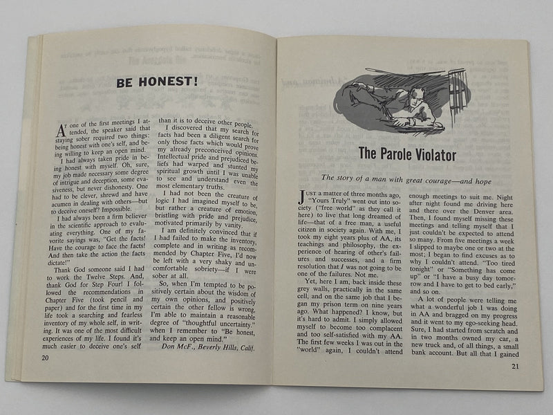 AA Grapevine - Fear - September 1963 Recovery Collectibles