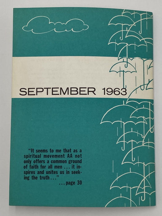 AA Grapevine - Fear - September 1963 Recovery Collectibles