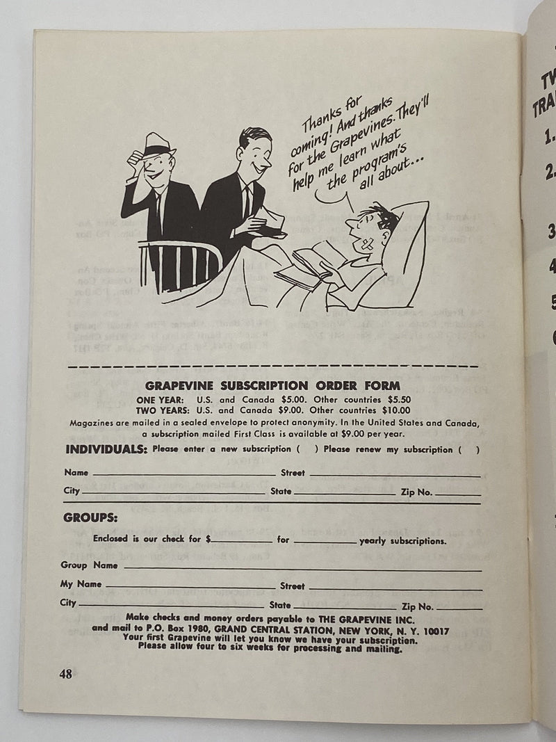 AA Grapevine - For Beginners - March 1978 Recovery Collectibles