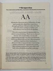 AA Grapevine - Fourth Concept - February 1972 Recovery Collectibles