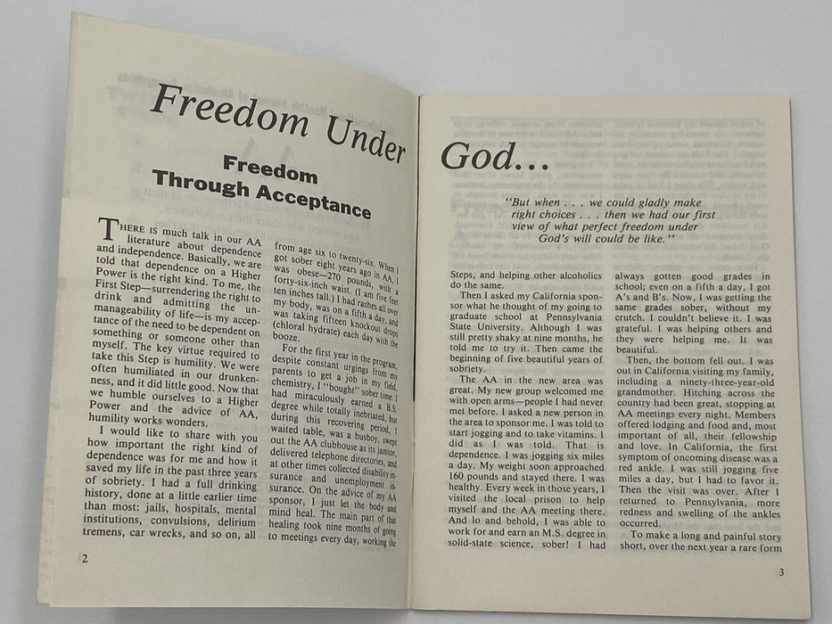 AA Grapevine - Freedom Under God - July 1977 Recovery Collectibles