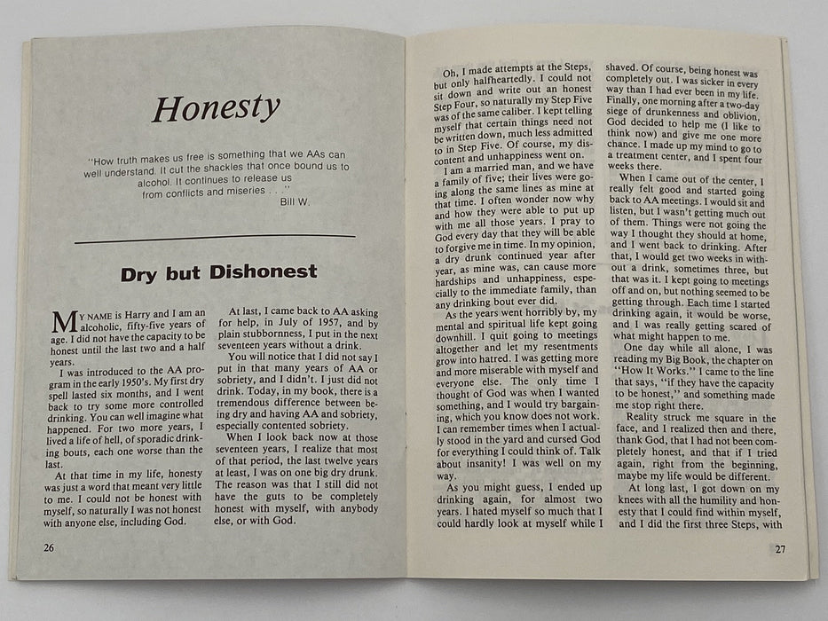 AA Grapevine - Honesty - February 1979 Recovery Collectibles