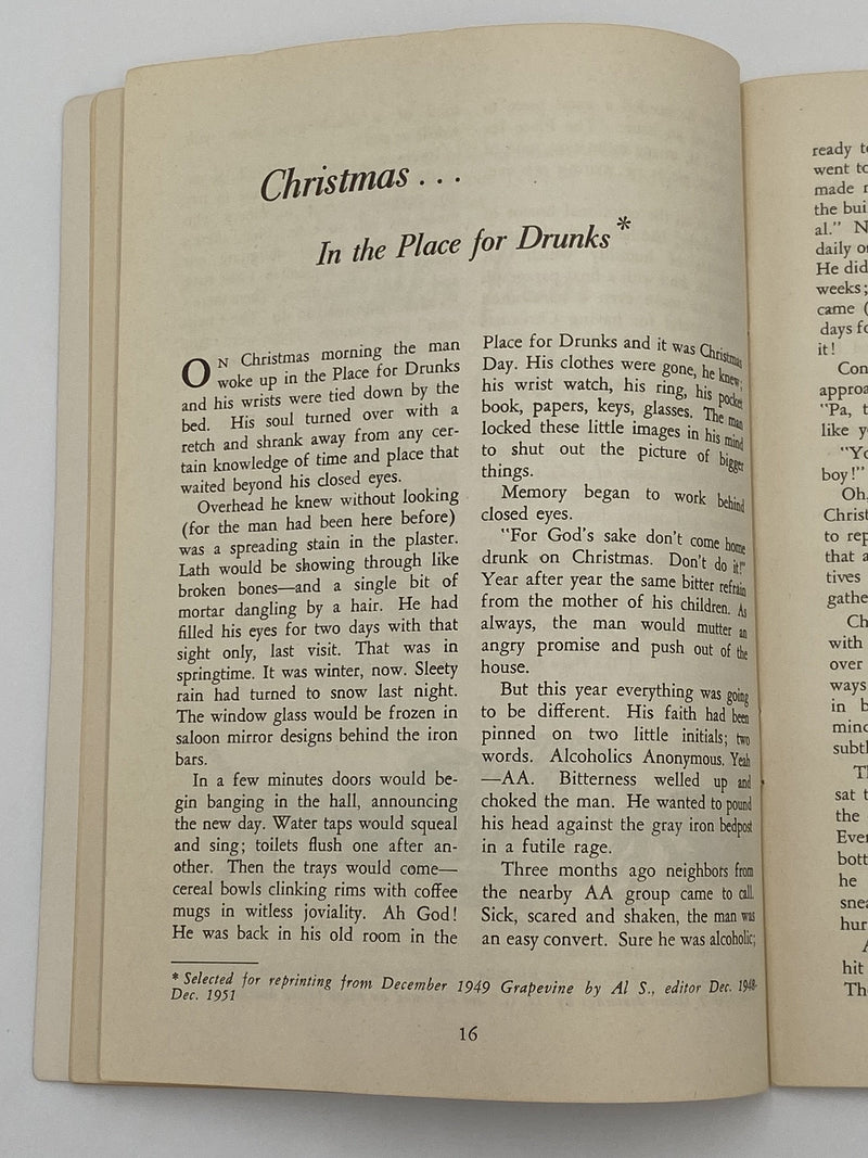 AA Grapevine - Hospitals and Prisons - August 1954 Recovery Collectibles