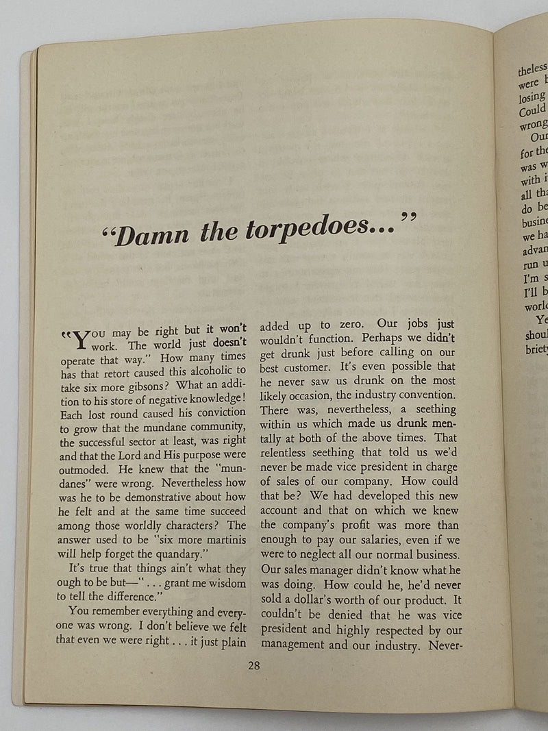 AA Grapevine - Hospitals and Prisons - August 1954 Recovery Collectibles
