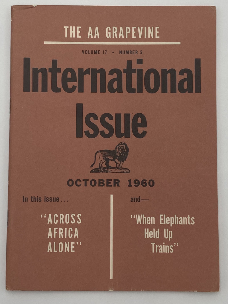 AA Grapevine - International Issue - October 1960 Recovery Collectibles