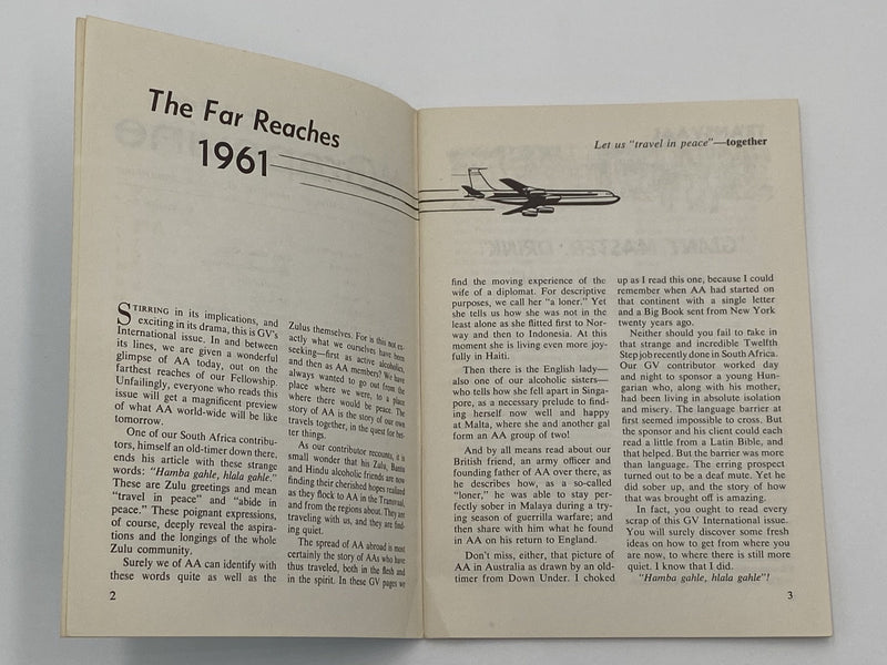 AA Grapevine - International Issue - October 1961 Recovery Collectibles