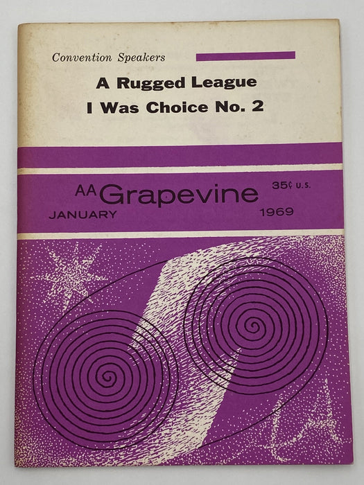 AA Grapevine - January 1969 - Convention Speakers Recovery Collectibles