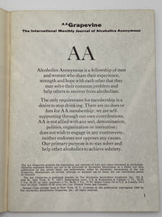 AA Grapevine - January 1969 - Convention Speakers Recovery Collectibles