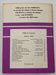 AA Grapevine - January 1969 - Convention Speakers Recovery Collectibles