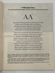 AA Grapevine - January 1972 Recovery Collectibles