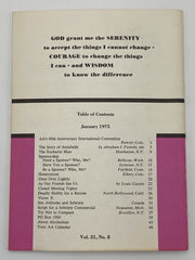 AA Grapevine - January 1975 - This is the Year Recovery Collectibles