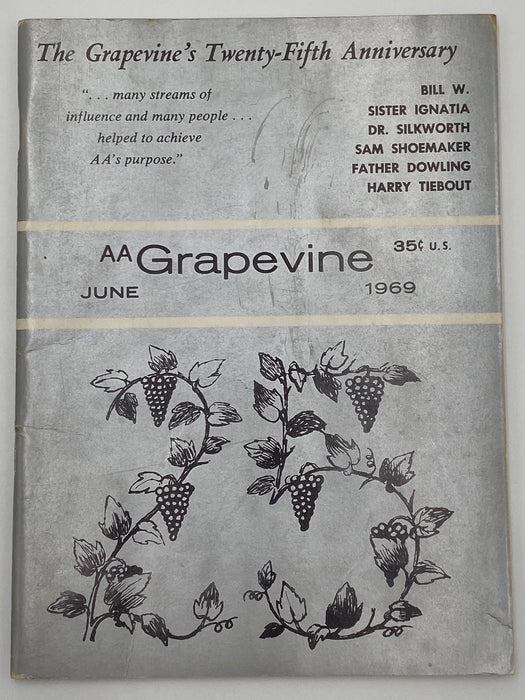 AA Grapevine - June 1969 - 25th Anniversary Issue Recovery Collectibles