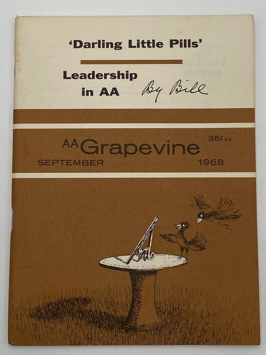 AA Grapevine - Leadership in AA by Bill - September 1968 Recovery Collectibles