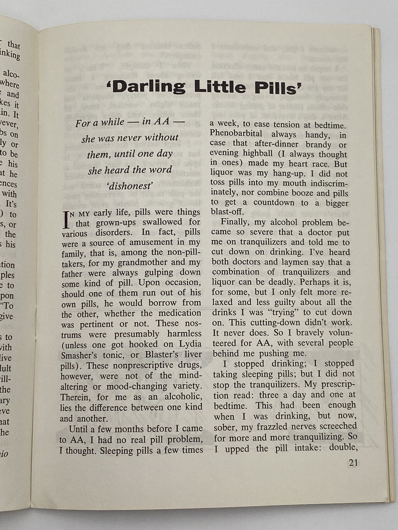 AA Grapevine - Leadership in AA by Bill - September 1968 Recovery Collectibles