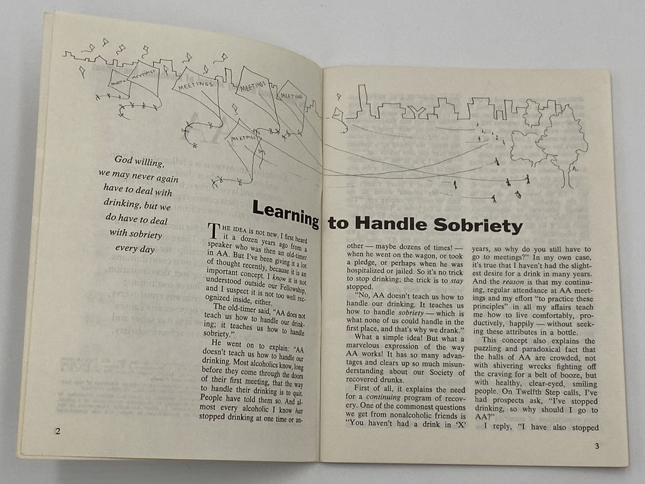 AA Grapevine - Learning to Handle Sobriety - March 1975 Recovery Collectibles