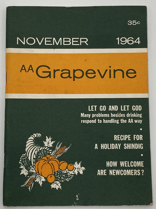AA Grapevine - Let Go and Let God - November 1964 Recovery Collectibles