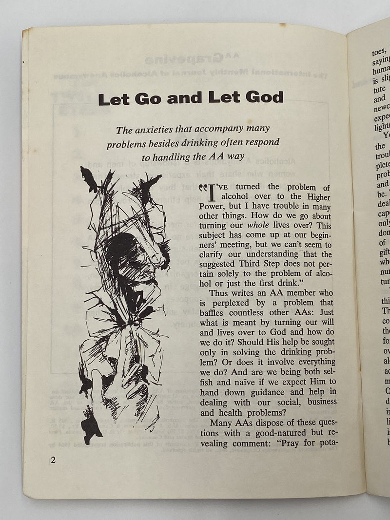 AA Grapevine - Let Go and Let God - November 1964 Recovery Collectibles