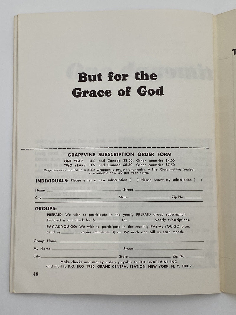 AA Grapevine - Loners - June 1967 Recovery Collectibles