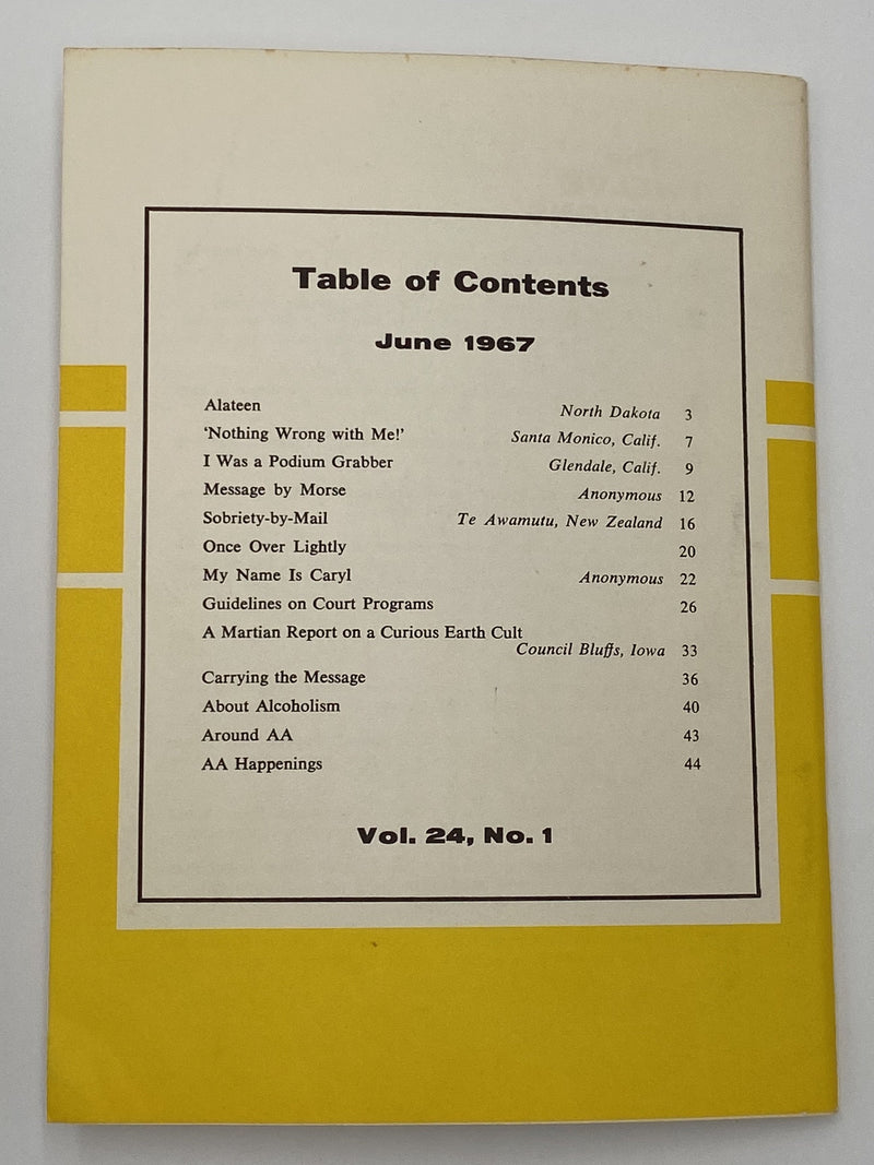 AA Grapevine - Loners - June 1967 Recovery Collectibles