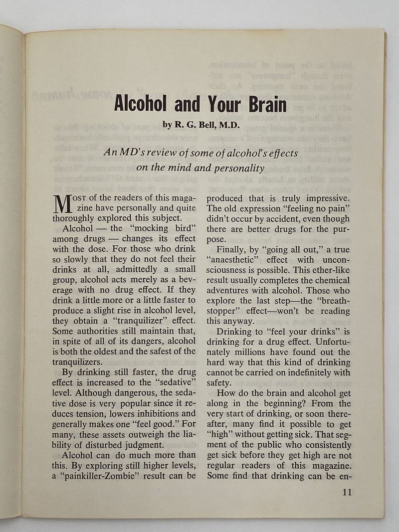 AA Grapevine - March 1963 - Alcohol and Your Brain Recovery Collectibles
