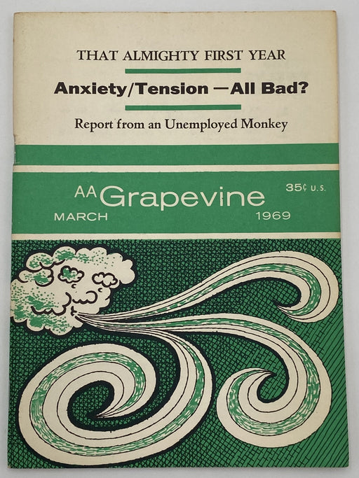 AA Grapevine - March 1969 - Anxiety/Tension Recovery Collectibles