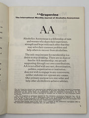 AA Grapevine - March 1969 - Anxiety/Tension Recovery Collectibles