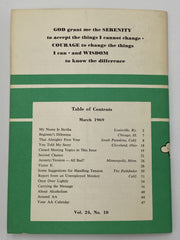 AA Grapevine - March 1969 - Anxiety/Tension Recovery Collectibles
