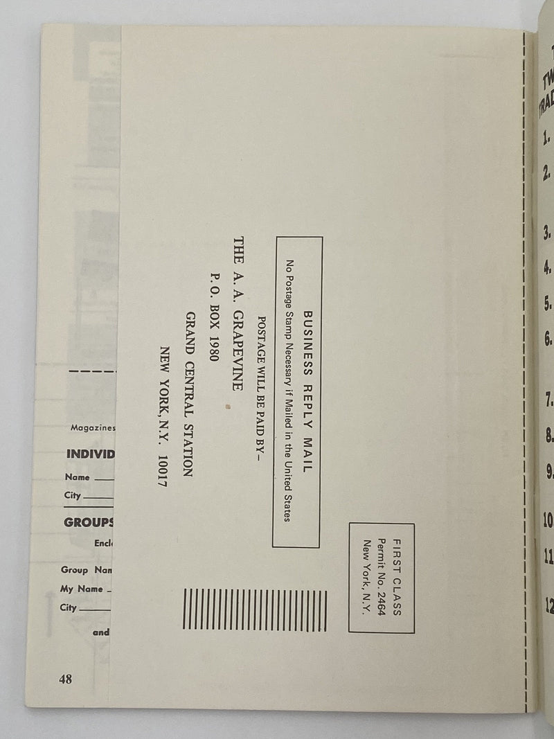 AA Grapevine - May 1978 Recovery Collectibles