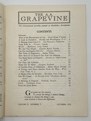 AA Grapevine - October 1953 Recovery Collectibles