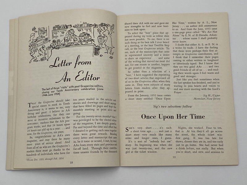 AA Grapevine - October 1954 Recovery Collectibles