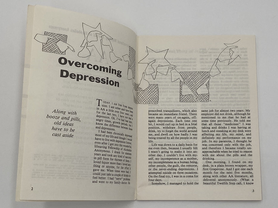 AA Grapevine - Overcoming Depression - August 1977 Recovery Collectibles