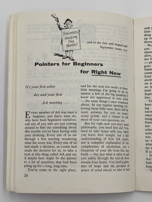 AA Grapevine - Pointers for Beginners - June 1968 Recovery Collectibles