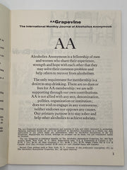 AA Grapevine - Prisons - August 1971 Recovery Collectibles