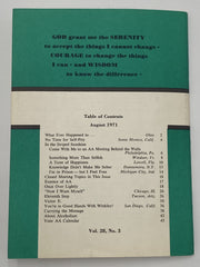 AA Grapevine - Prisons - August 1971 Recovery Collectibles