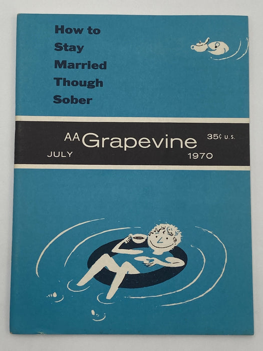 AA Grapevine - Prisons and Institutions - July 1970 Recovery Collectibles