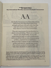 AA Grapevine - Prisons and Institutions - July 1970 Recovery Collectibles