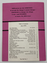 AA Grapevine - Progressive Sobriety - June 1975 Recovery Collectibles
