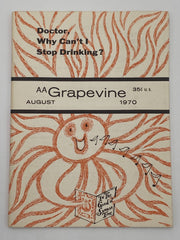 AA Grapevine - Psychiatry and Alcoholism - August 1970 Recovery Collectibles