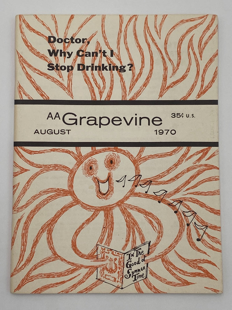 AA Grapevine - Psychiatry and Alcoholism - August 1970 Recovery Collectibles
