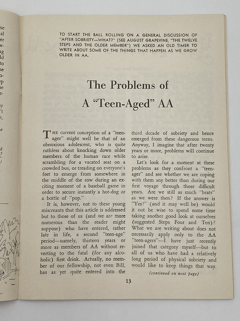 AA Grapevine - September 1954 Recovery Collectibles