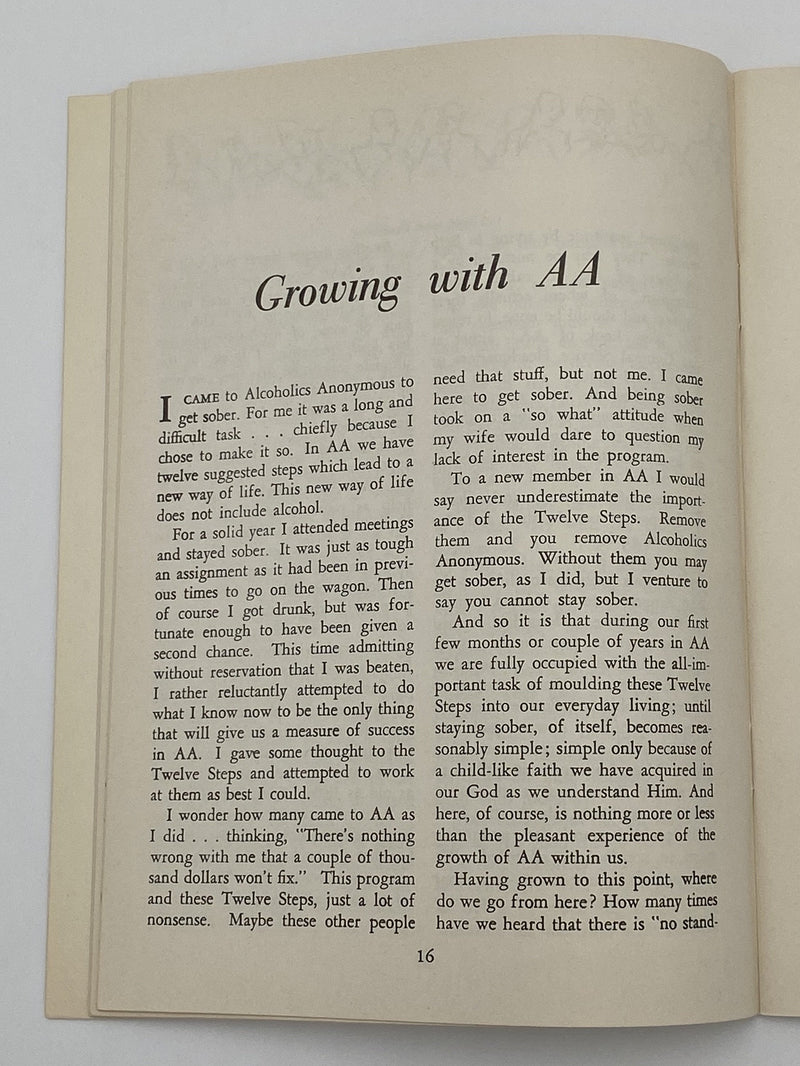 AA Grapevine - September 1954 Recovery Collectibles