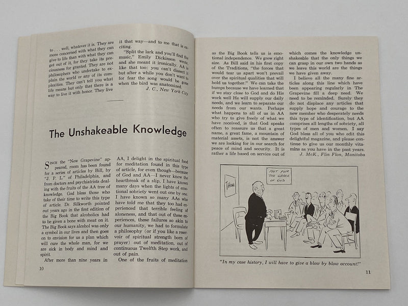 AA Grapevine - September 1958 Recovery Collectibles